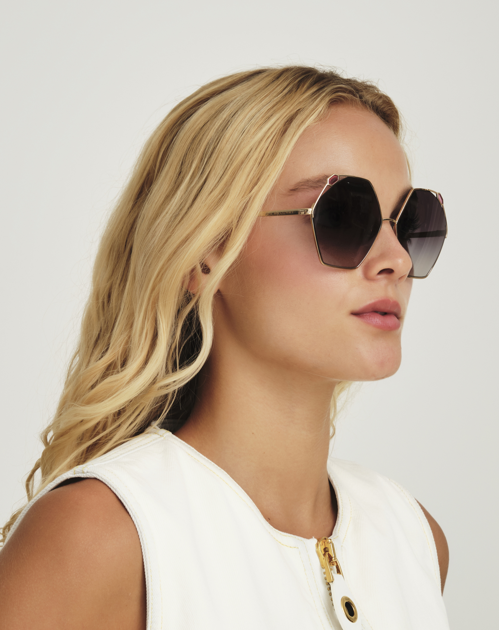 Bvlgari- Geometric Form Serpenti Sunglasses